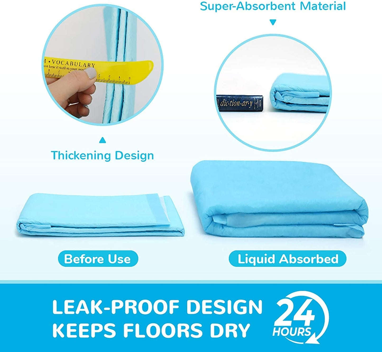 Super Absorbent Dog Training Pee Pads β Leak-Proof, Disposable & Hygienic