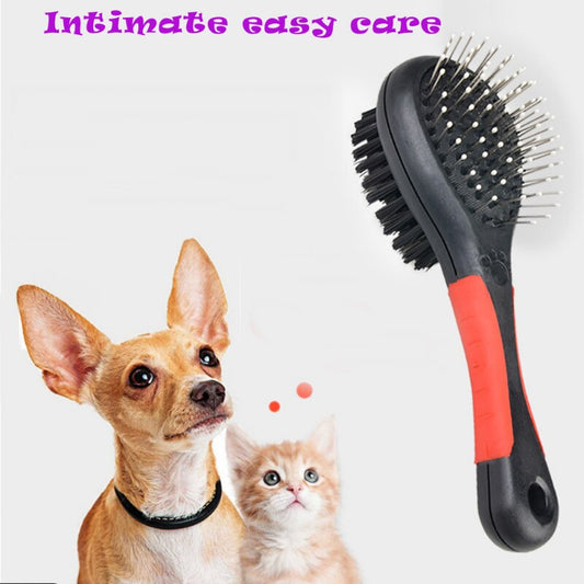 Pet Black Double Sided Bath Brush Dog