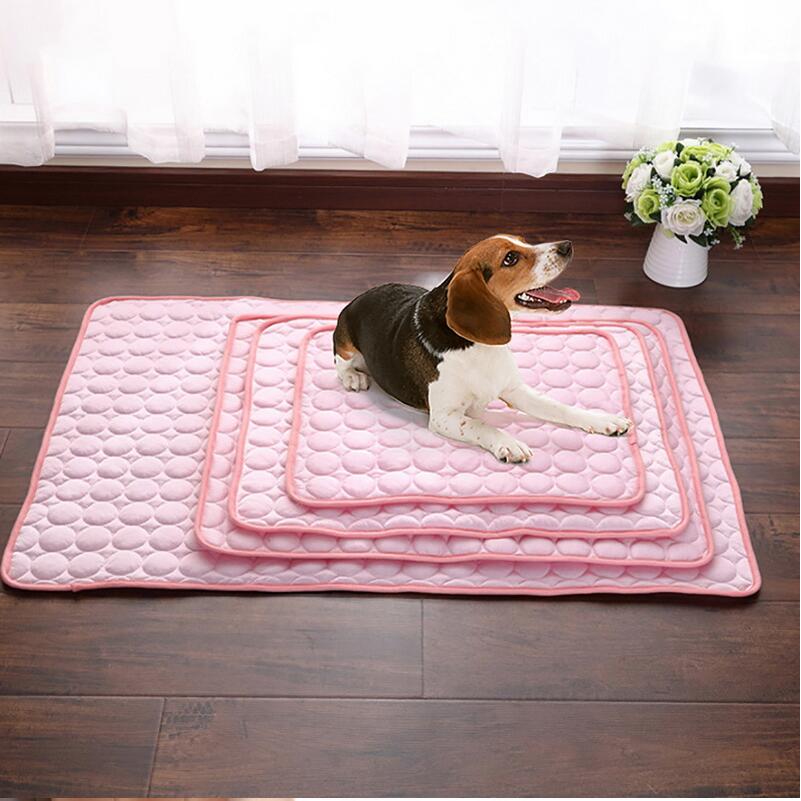 Ice Silk Cooling Pet Pad – Breathable, Soothing Mat for Dogs & Cats (Machine Washable)