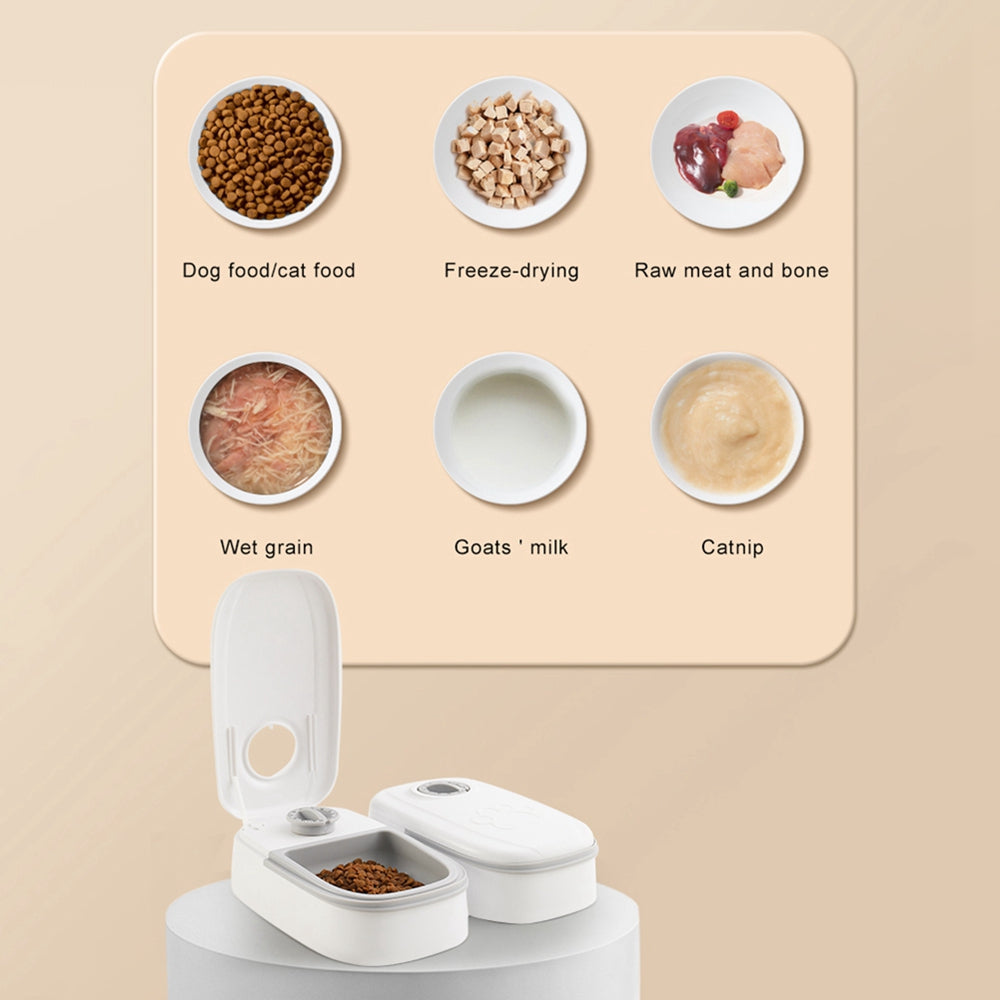 Smart Automatic Pet Feeder – Programmable Food Dispenser with Voice Recording & Portion Control