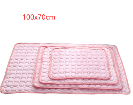 Ice Silk Cooling Pet Pad – Breathable, Soothing Mat for Dogs & Cats (Machine Washable)