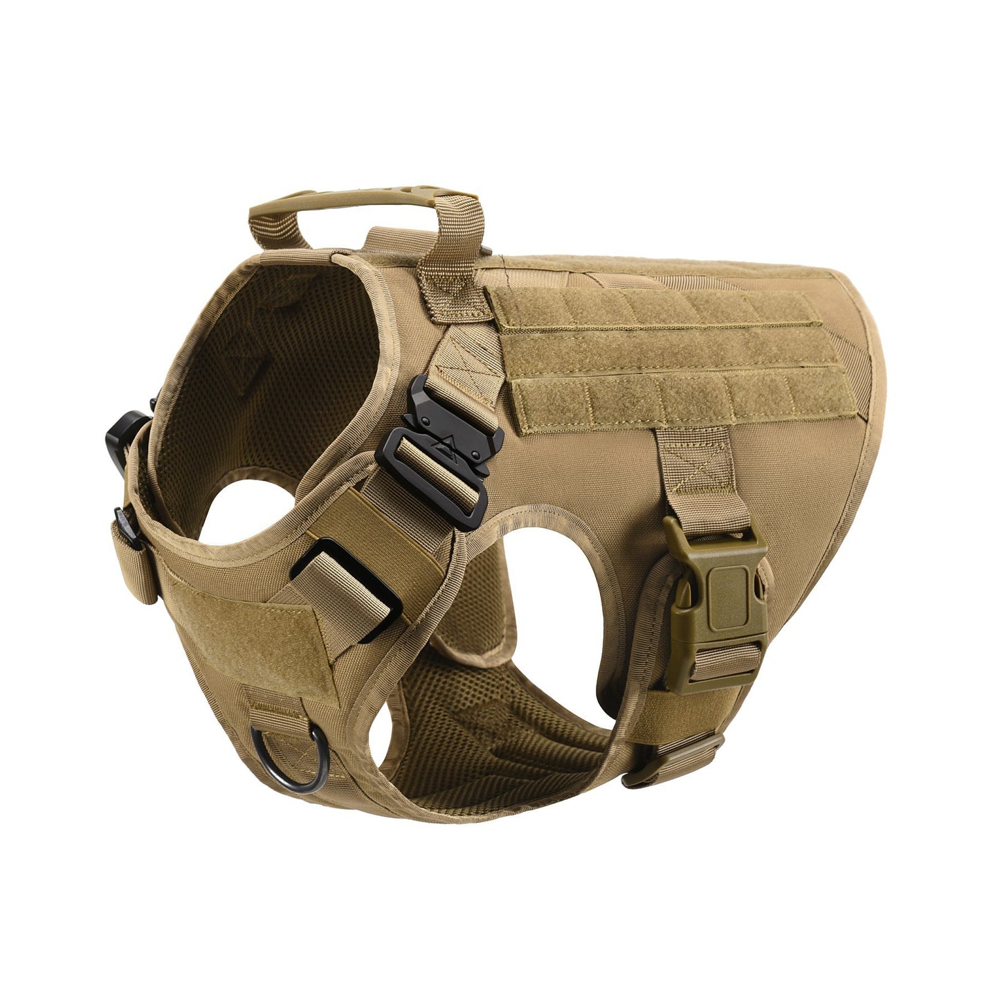 Tactical Dog Harness Vest – Military-Grade 5-Piece Set with Handle & MOLLE Patches