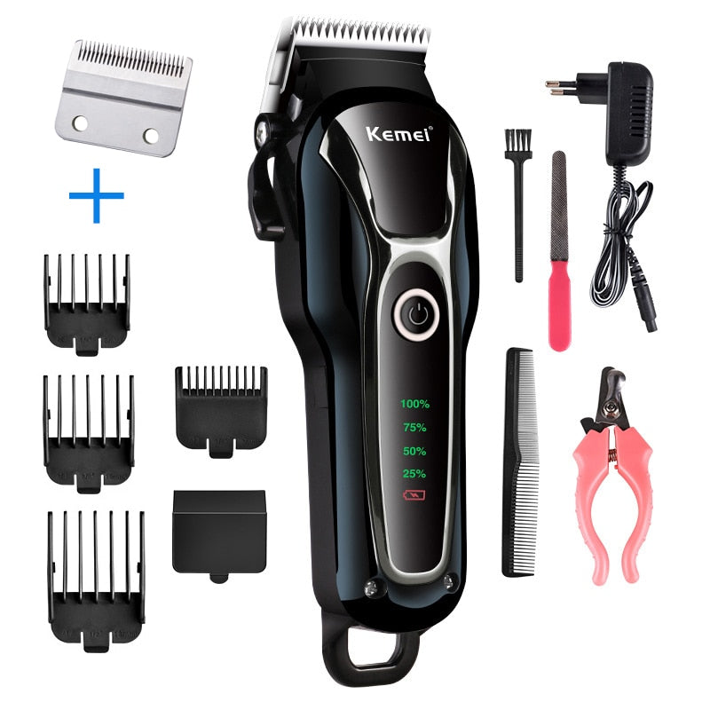 Rechargeable professional dog hair trimmer