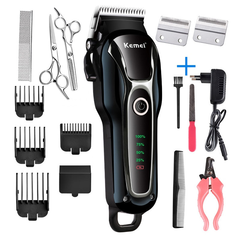 Rechargeable professional dog hair trimmer