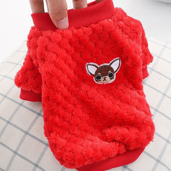 Warm Fleece Pet Clothes Cute Fruit