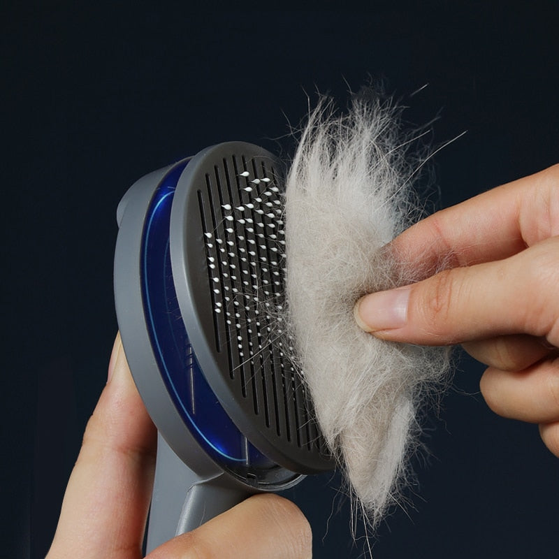 Kimpets Self-Cleaning Cat Comb – Premium Grooming Brush for Tangles & Shedding