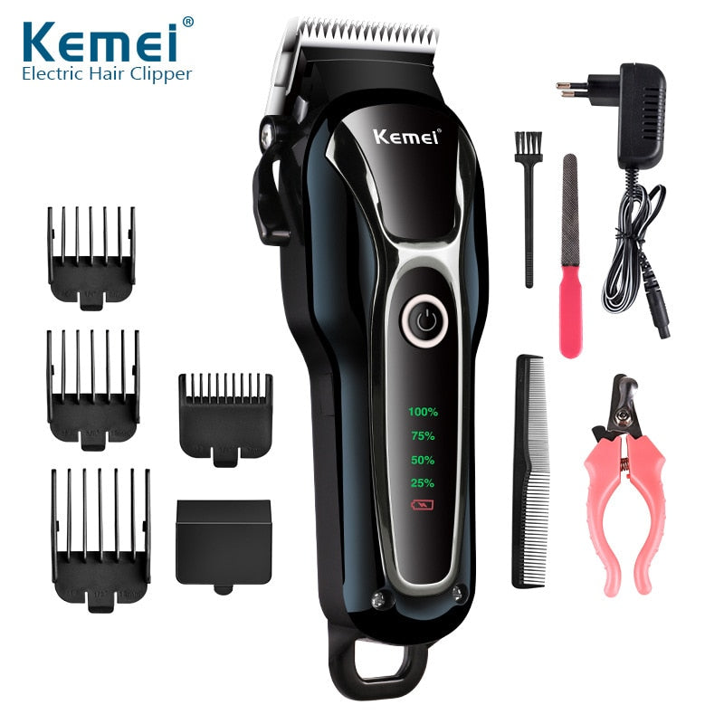 Rechargeable professional dog hair trimmer