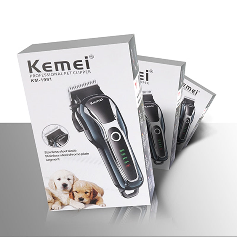 Rechargeable professional dog hair trimmer