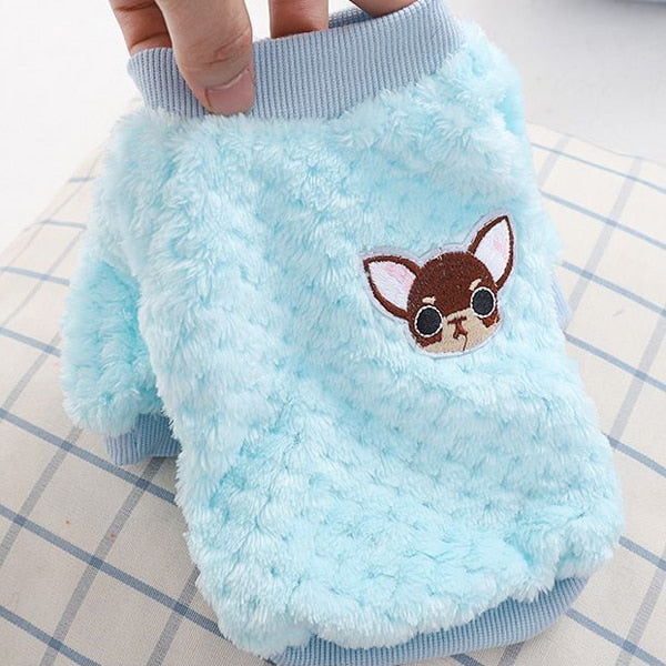 Warm Fleece Pet Clothes Cute Fruit