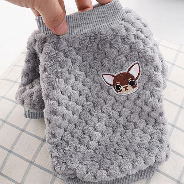 Warm Fleece Pet Clothes Cute Fruit