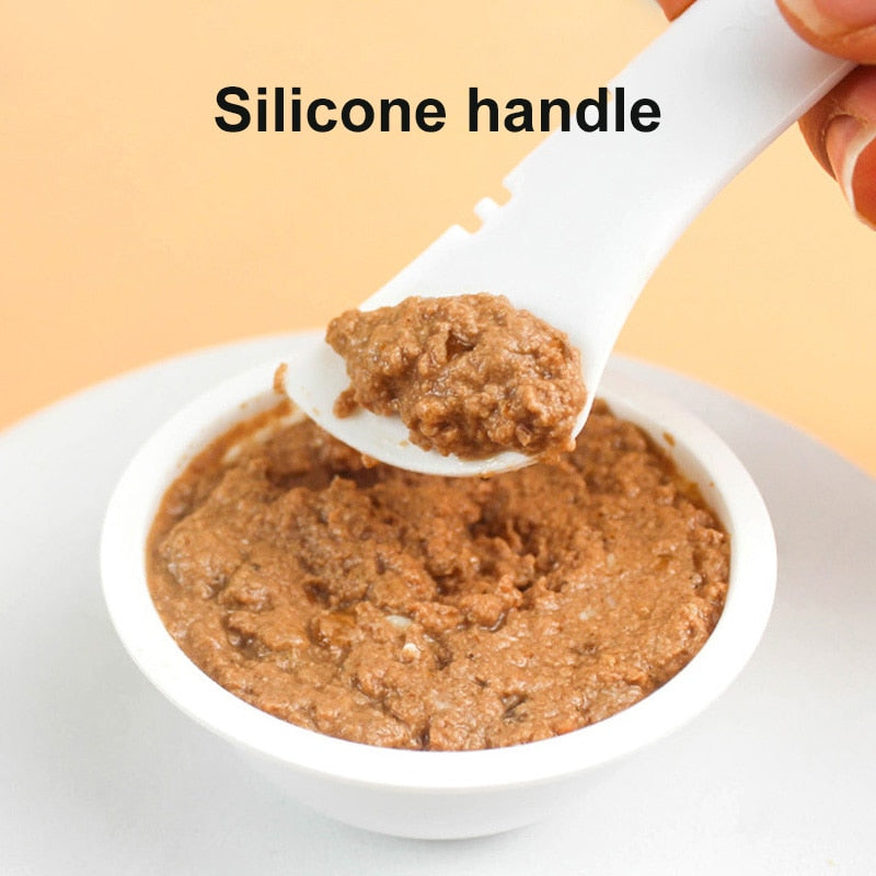 Pet Canned Spoon Jar Opener Puppy Feeding Mixing