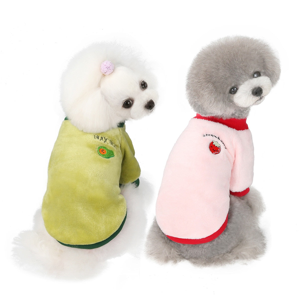 Warm Fleece Pet Clothes Cute Fruit