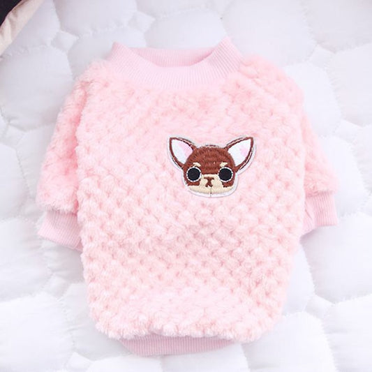 Warm Fleece Pet Clothes Cute Fruit