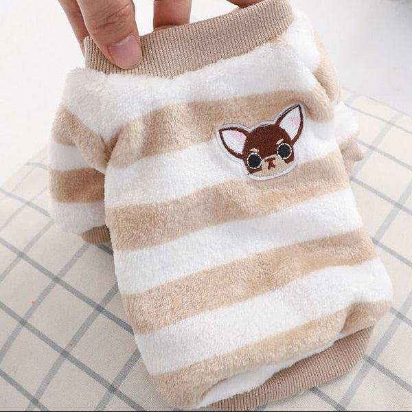 Warm Fleece Pet Clothes Cute Fruit