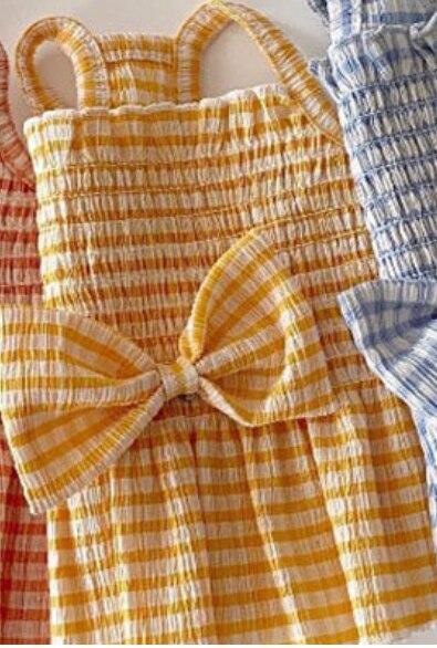 Cute Summer Plaid Skirt Pet Clothing