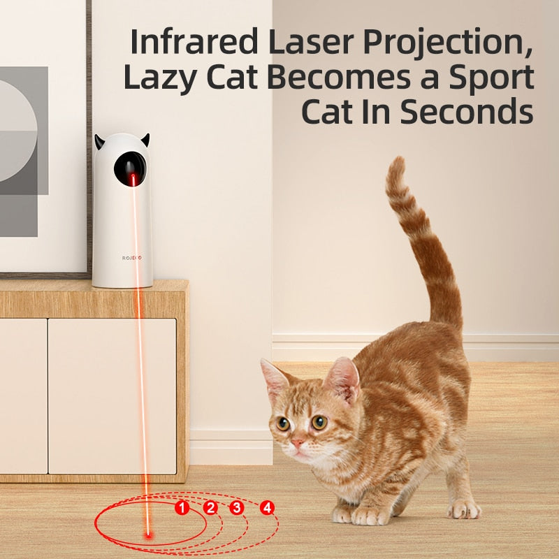 Smart Interactive Automatic Cat Toy – Motion-Activated Teasing Fun for Cats