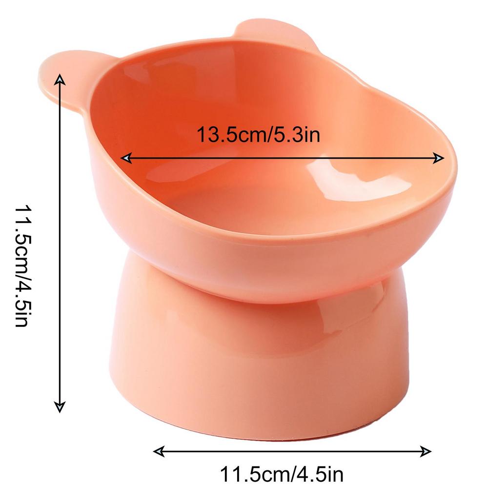 Pet Food Bowl Tilt High Bottom Neck Protector