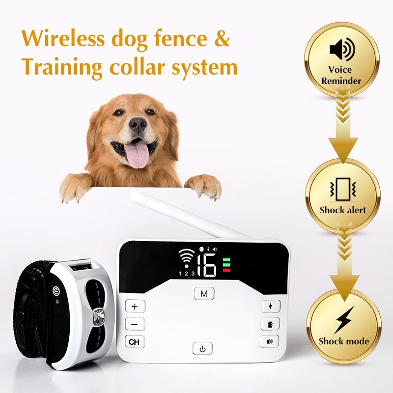 2 IN 1 Wireless Electronic Dog Fence System