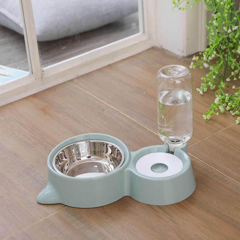 Blue Pet Dog Cat Bowl Fountain Automatic Food Wate