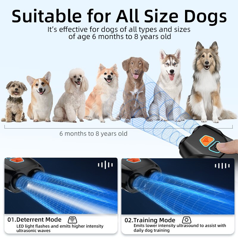Ultrasonic Dog Repeller LED Dog Training