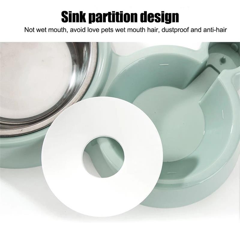 Blue Pet Dog Cat Bowl Fountain Automatic Food Wate