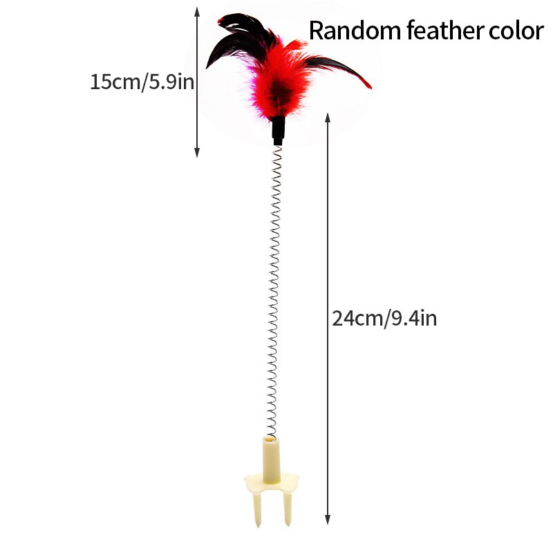 Interactive Elastic Cat Wand Toy – Cute & Bouncy Fun for Playful Cats