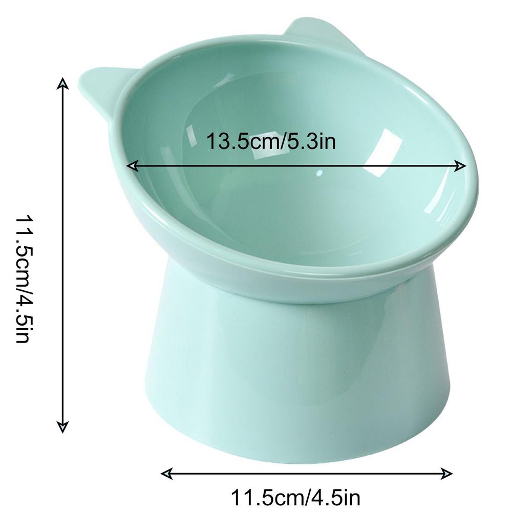 Pet Food Bowl Tilt High Bottom Neck Protector