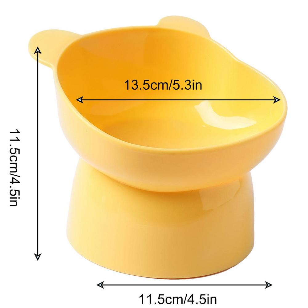 Pet Food Bowl Tilt High Bottom Neck Protector