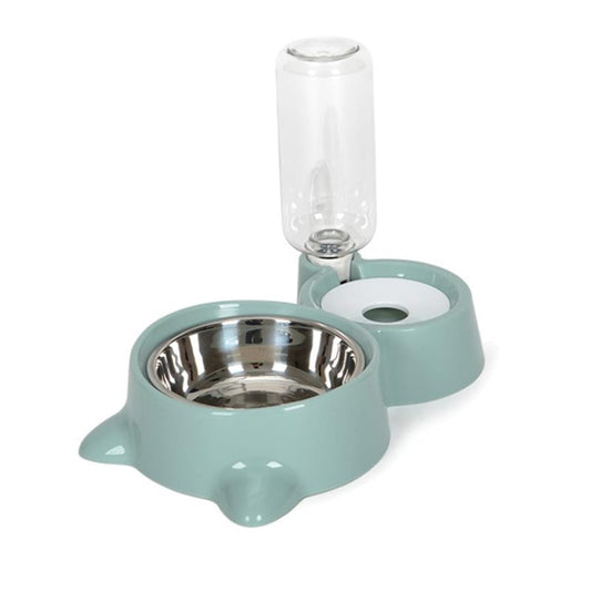 Blue Pet Dog Cat Bowl Fountain Automatic Food Wate
