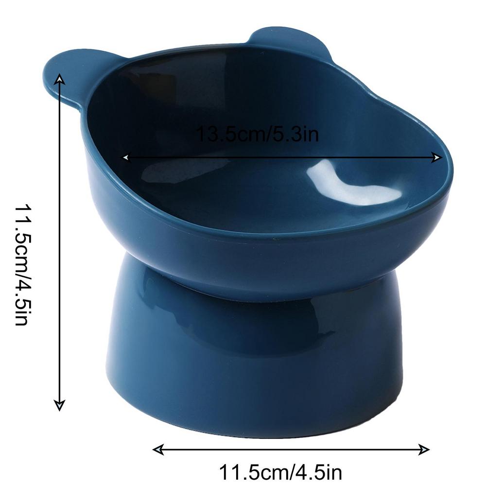 Pet Food Bowl Tilt High Bottom Neck Protector