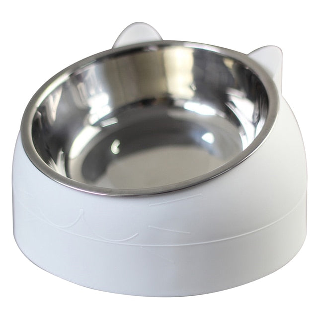 Cat Dog Bowl 15 Degrees Raised Stainless Steel