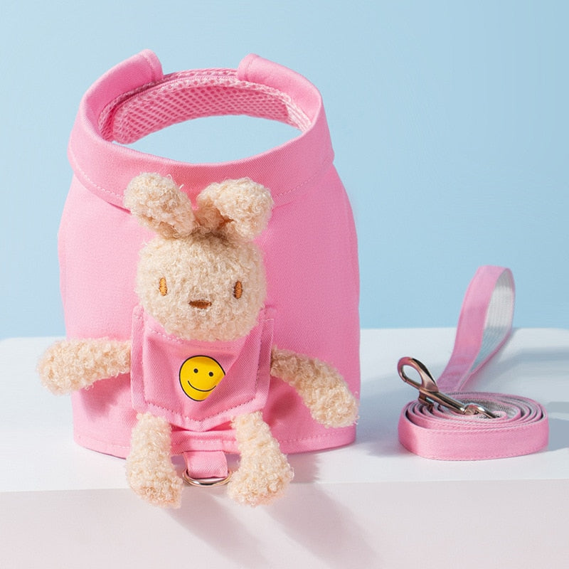 Soft Puppy Vest Harness & Leash Set – Cute, Secure & Comfortable