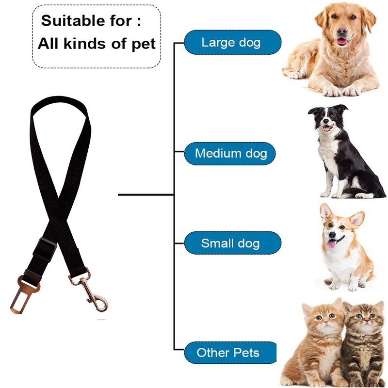Adjustable Pet Cat Dog Car Seat Belt Pet Seat