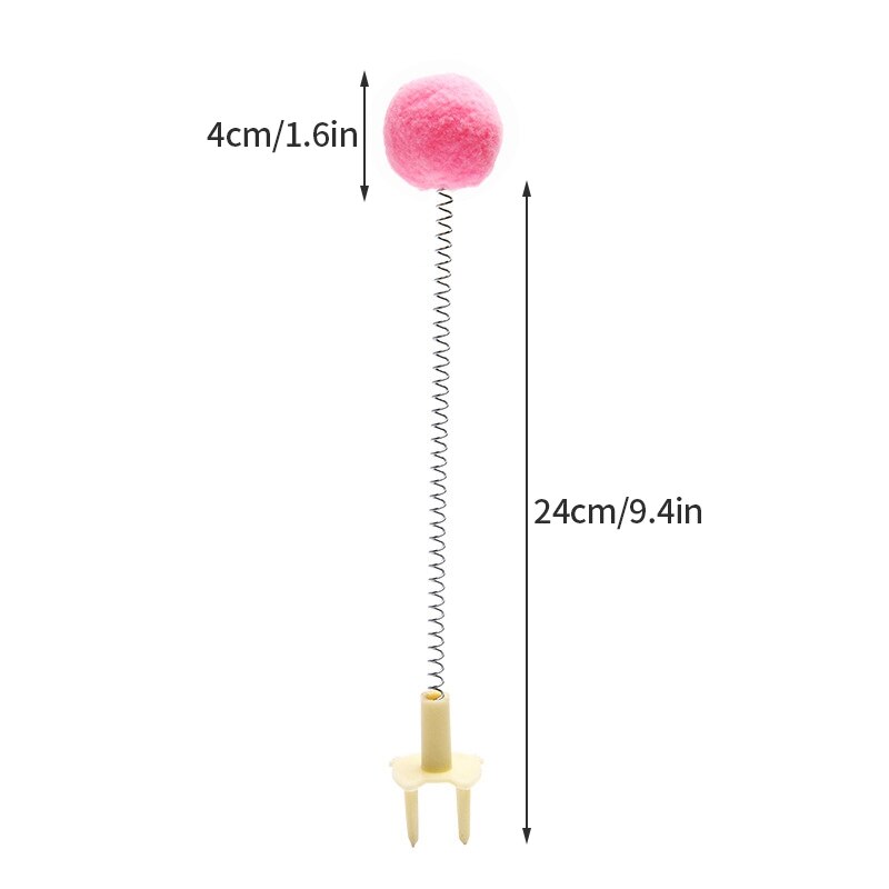 Interactive Elastic Cat Wand Toy – Cute & Bouncy Fun for Playful Cats