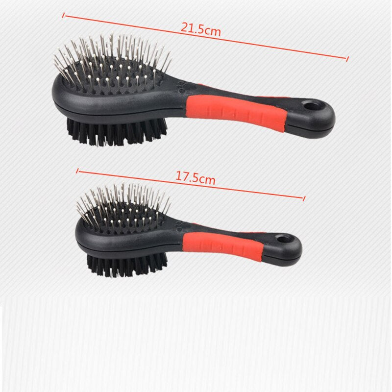 Pet Black Double Sided Bath Brush Dog
