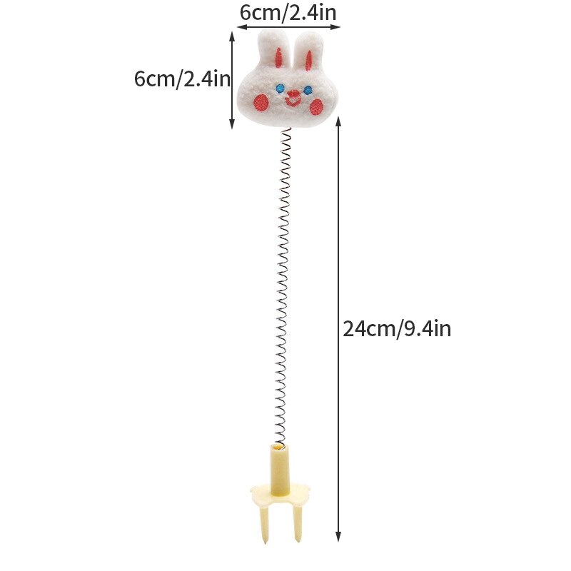 Interactive Elastic Cat Wand Toy – Cute & Bouncy Fun for Playful Cats