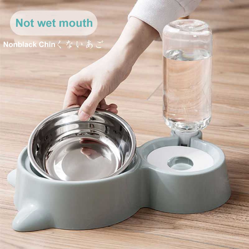 Blue Pet Dog Cat Bowl Fountain Automatic Food Wate