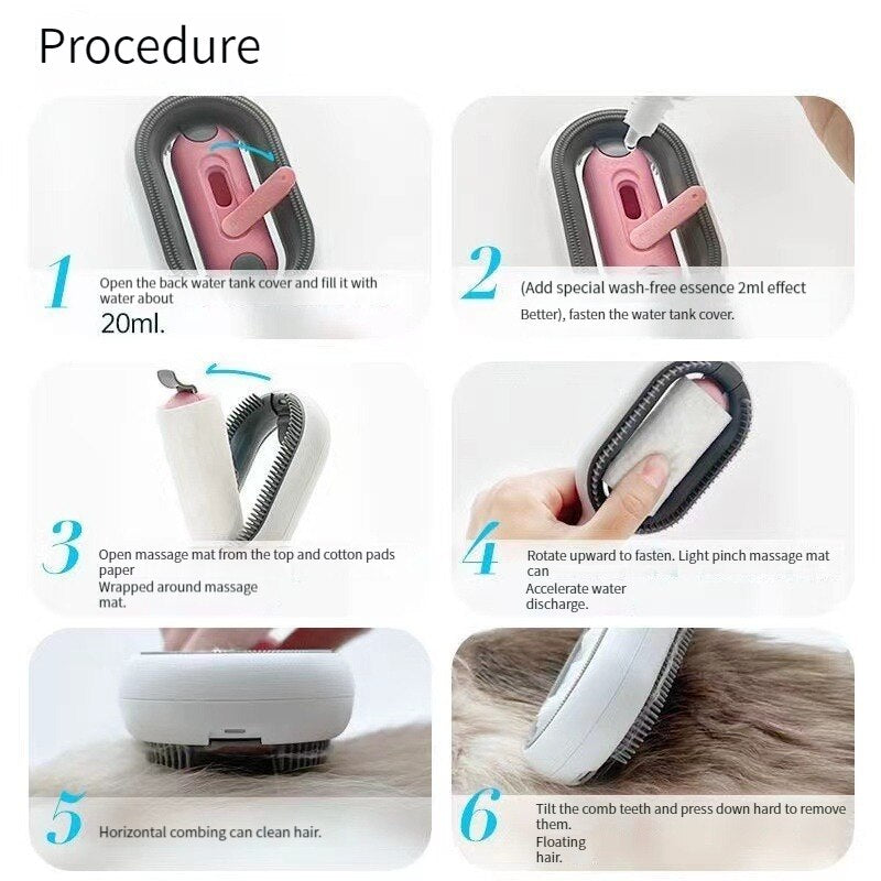 Pet Cleaning Removing Hair Comb Cat