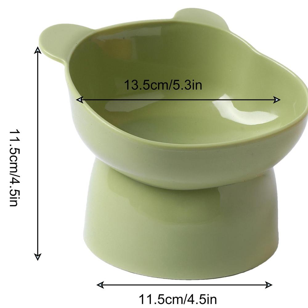 Pet Food Bowl Tilt High Bottom Neck Protector