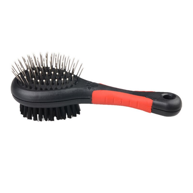 Pet Black Double Sided Bath Brush Dog