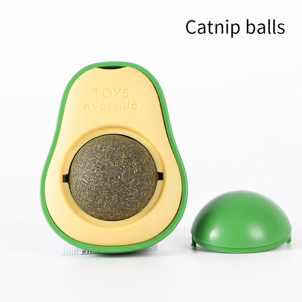 Rotatable Catnip Wall Balls – Interactive Cat Mint Toy for Healthy Play