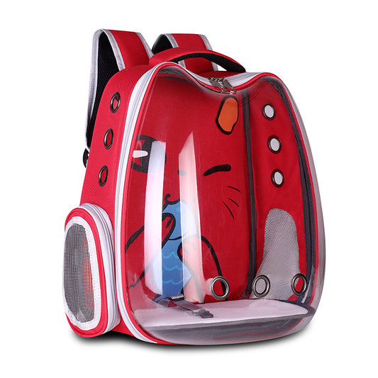 Breathable Pet Carrier Backpack – Comfortable Travel Space for Cats & Dogs