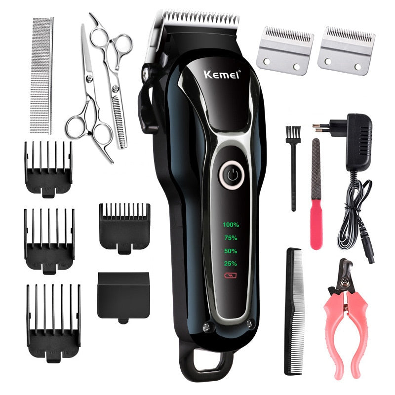 Rechargeable professional dog hair trimmer