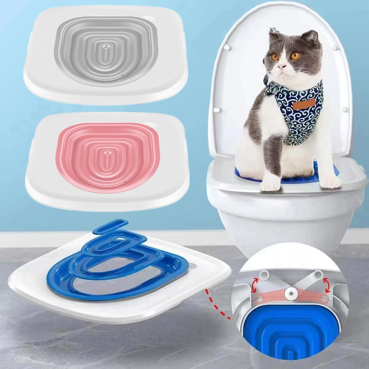 Cat Toilet Trainer Reusable Training Toilet